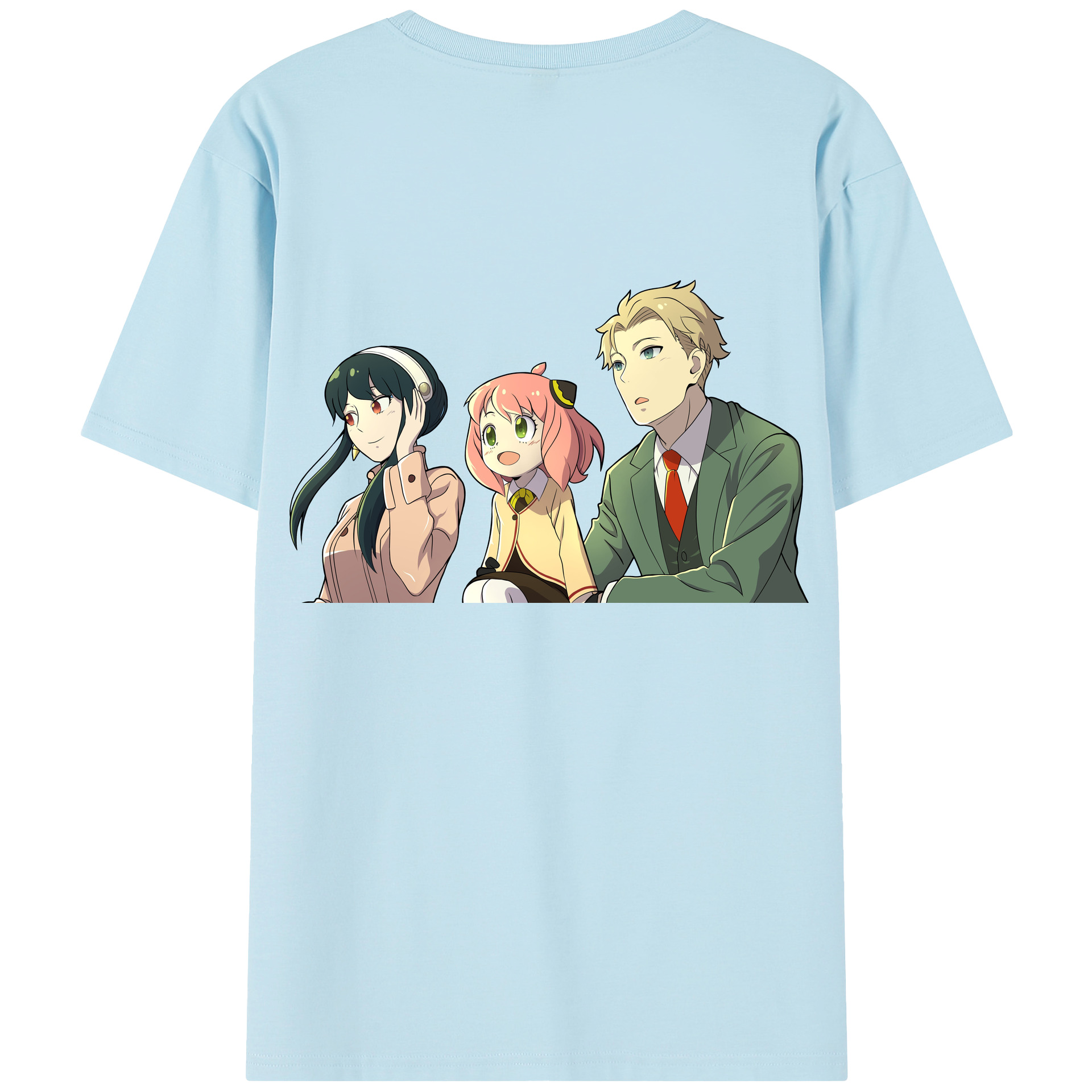 （画像用） SPY×FAMILY间谍家家酒 綿100％半袖Tシャツ（背面プリント）